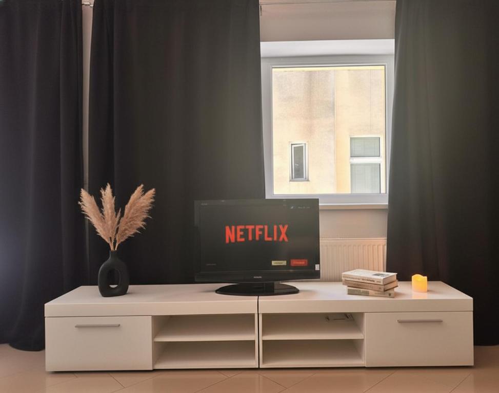 Wohnzimmer mit Netflix und gemütlicher Atmosphäre